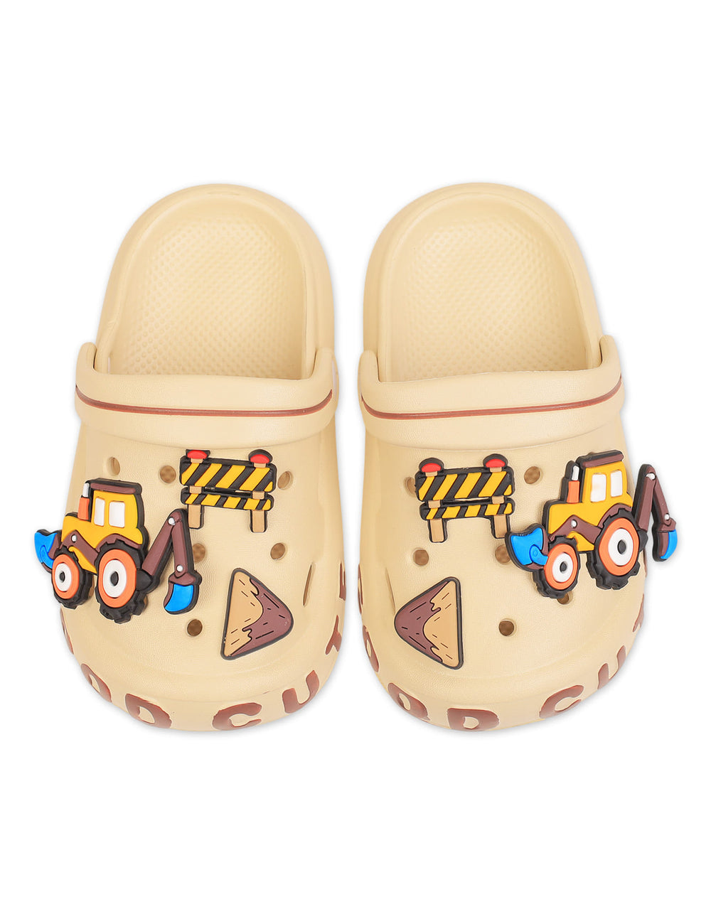 Boys and Girls Crocs Construction Vehicle Beige at Zubaidas Official Pakistan