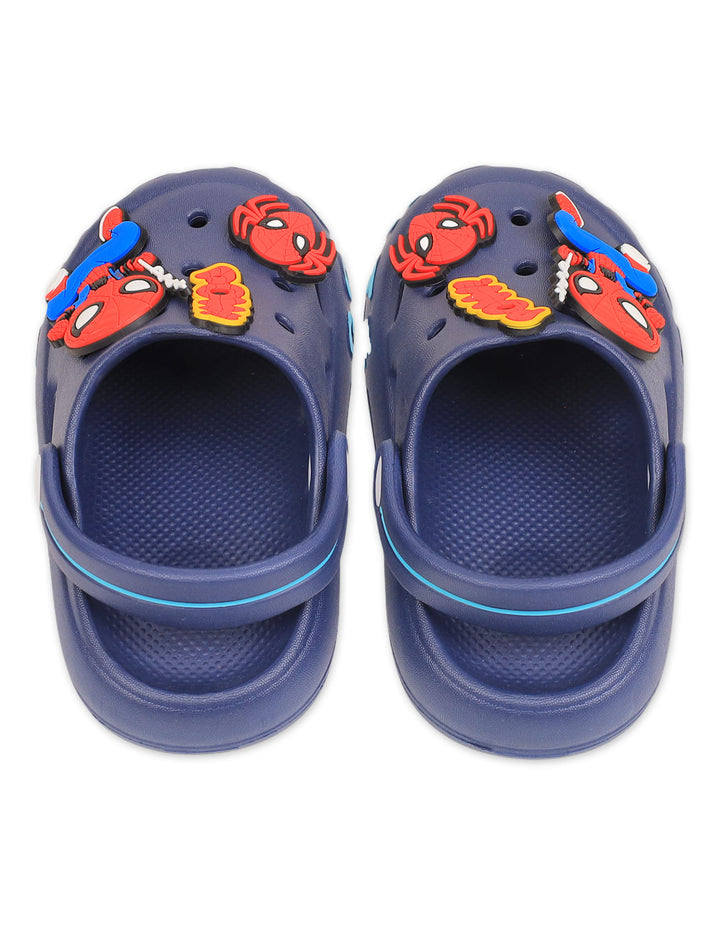 Boy Crocs Spiderman and Spider Charm Navy Blue at Zubaidas Online Pakistan