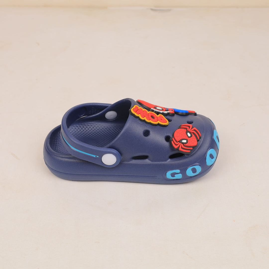 Boy Crocs Spiderman and Spider Charm Navy Blue at Zubaidas Best Baby Store in Pakistan