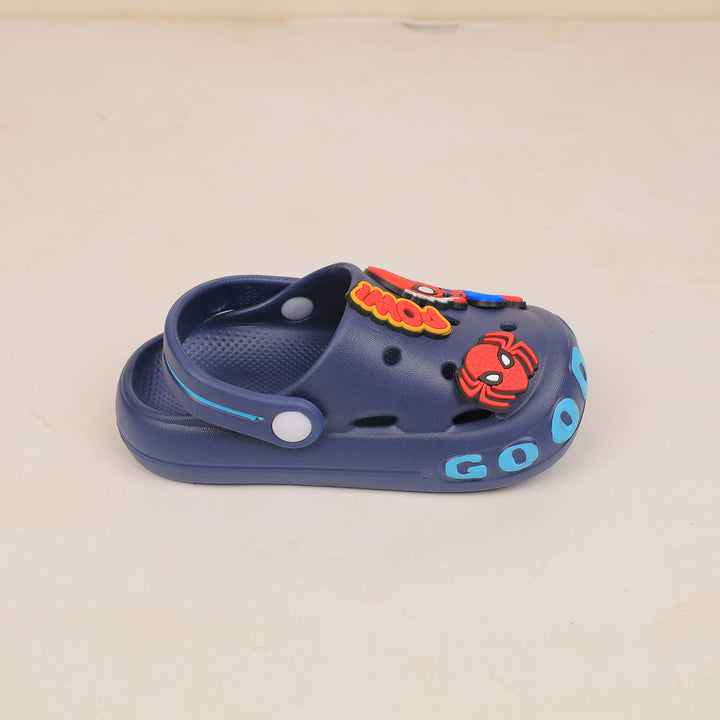Boy Crocs Spiderman and Spider Charm Navy Blue at Zubaidas Best Baby Store in Pakistan