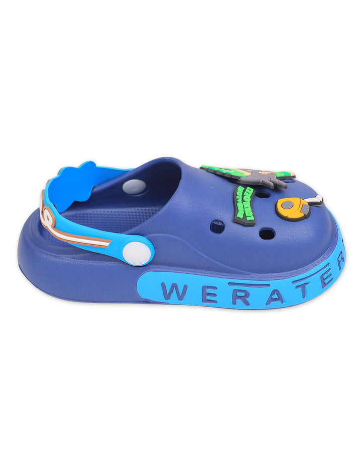 Boy Crocs with Crocodile and Airplane Charms Blue at Zubaidas Online Pakistan