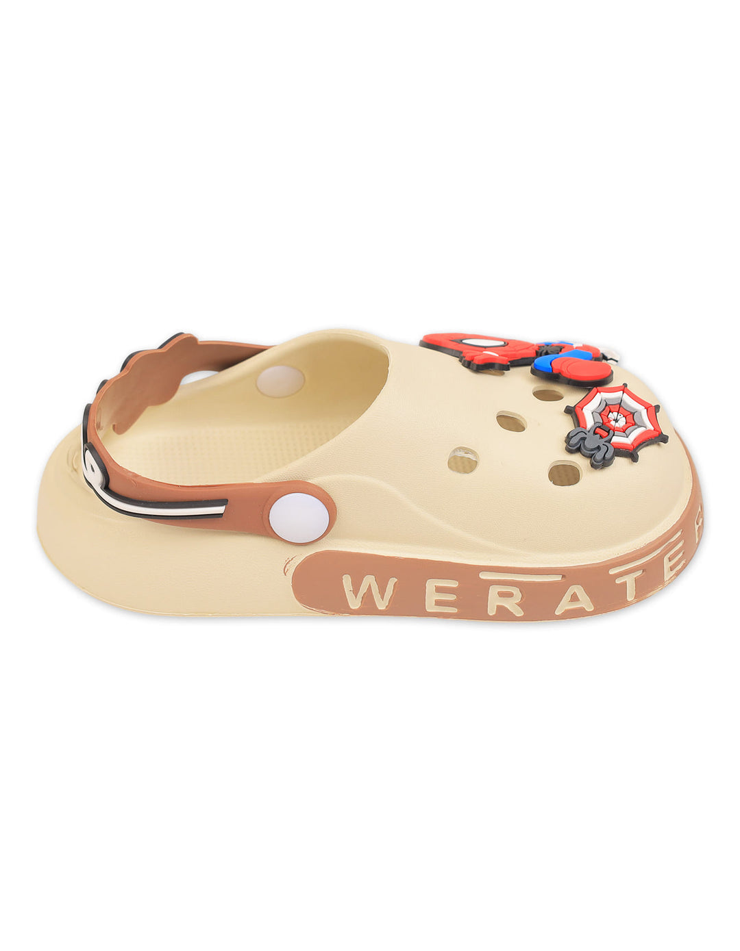 Boy Crocs with Spider Man Marvel Charms Beige at Zubaidas Online Pakistan