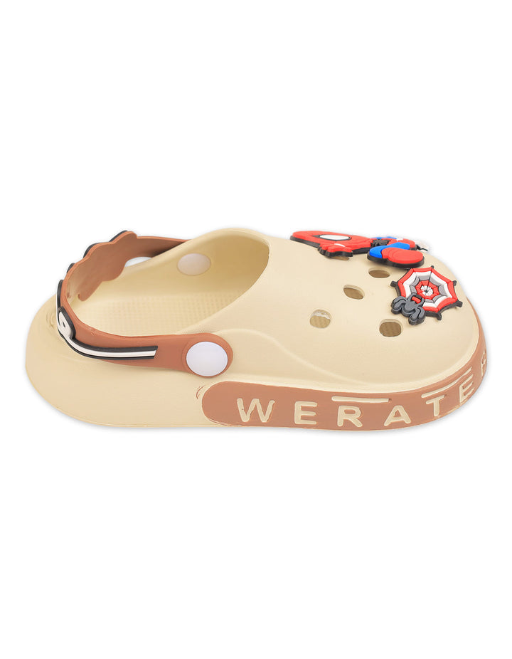 Boy Crocs with Spider Man Marvel Charms Beige at Zubaidas Online Pakistan