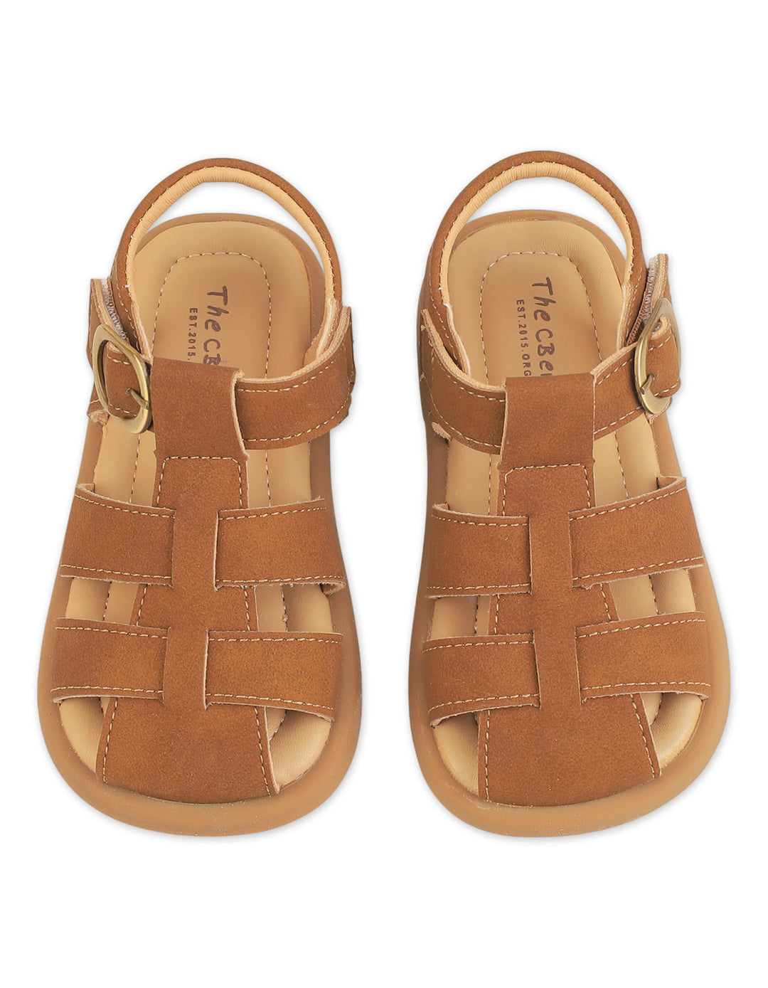 Boy Multi Strap Sandals Light Brown at Zubaidas