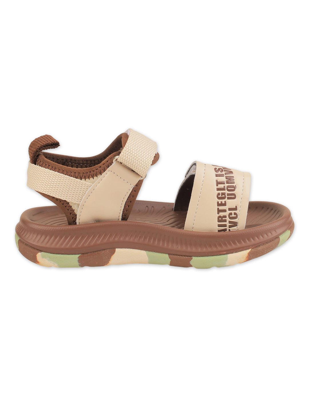 Boy Sandals Dual Strap Sporty Beige at Zubaidas Online Pakistan