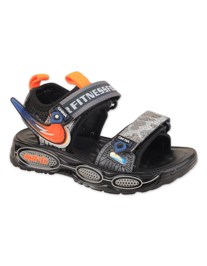 Boy Sandals Dual Strap Sporty Black at Zubaidas Official Pakistan