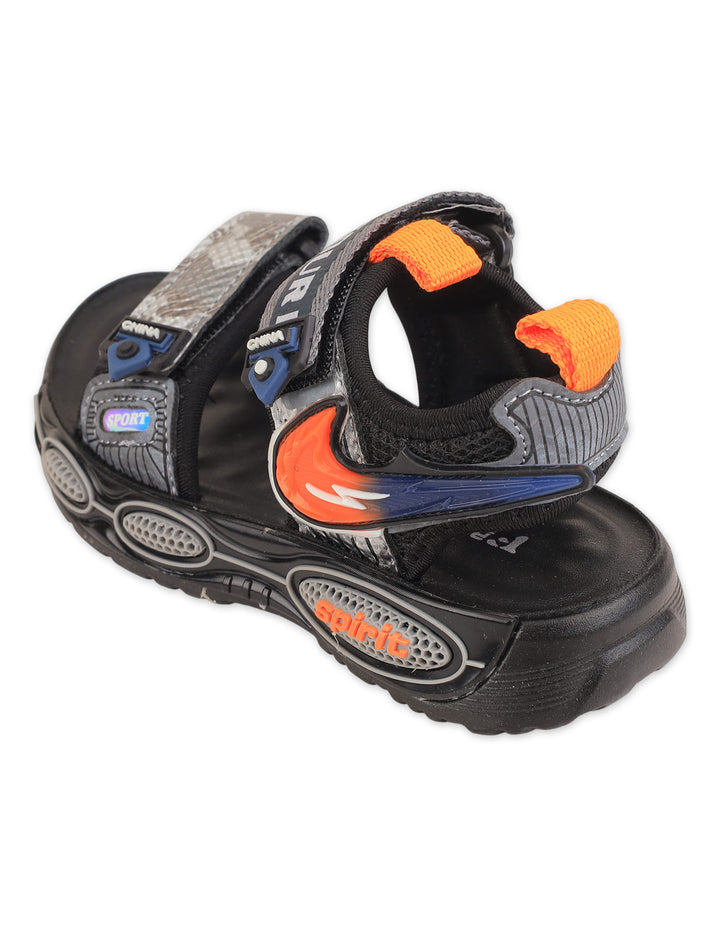 Boy Sandals Dual Strap Sporty Black at Zubaidas Best baby Shop Pakistan