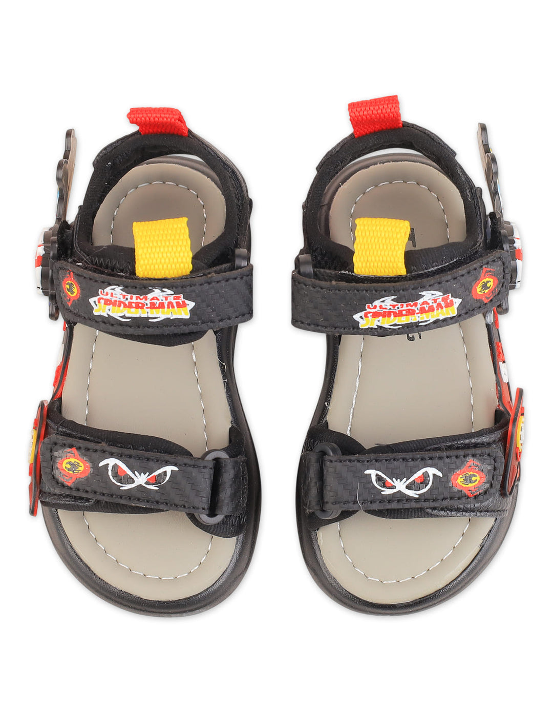 Boy Sandals Ultimate Spiderman Black and Red at Zubaidas