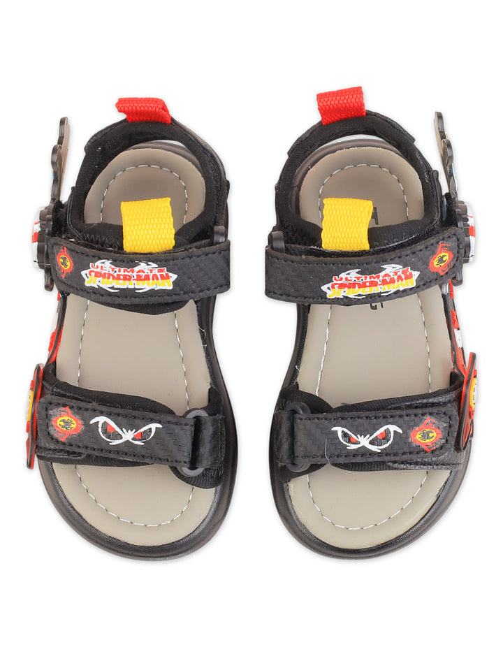 Boy Sandals Ultimate Spiderman Black and Red at Zubaidas