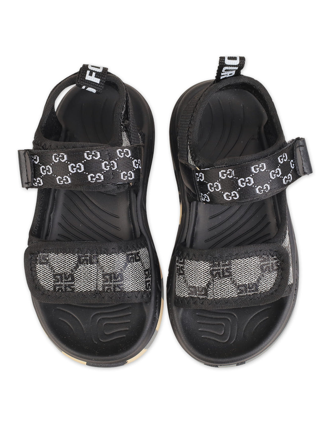 Boys Adjustable Sport Sandals Black at Zubaidas