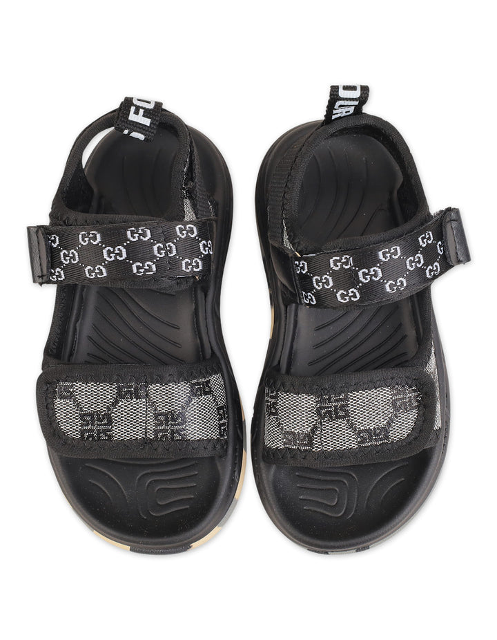 Boys Adjustable Sport Sandals Black at Zubaidas