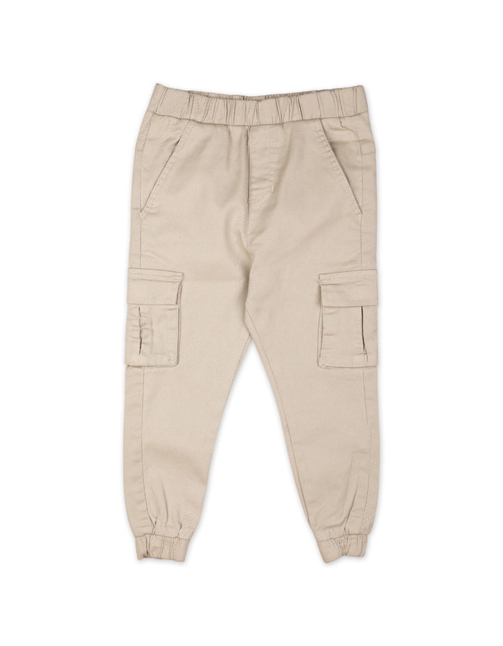 Boys Cargo Pants Bambies Explorers Essential Beige at Zubaidas