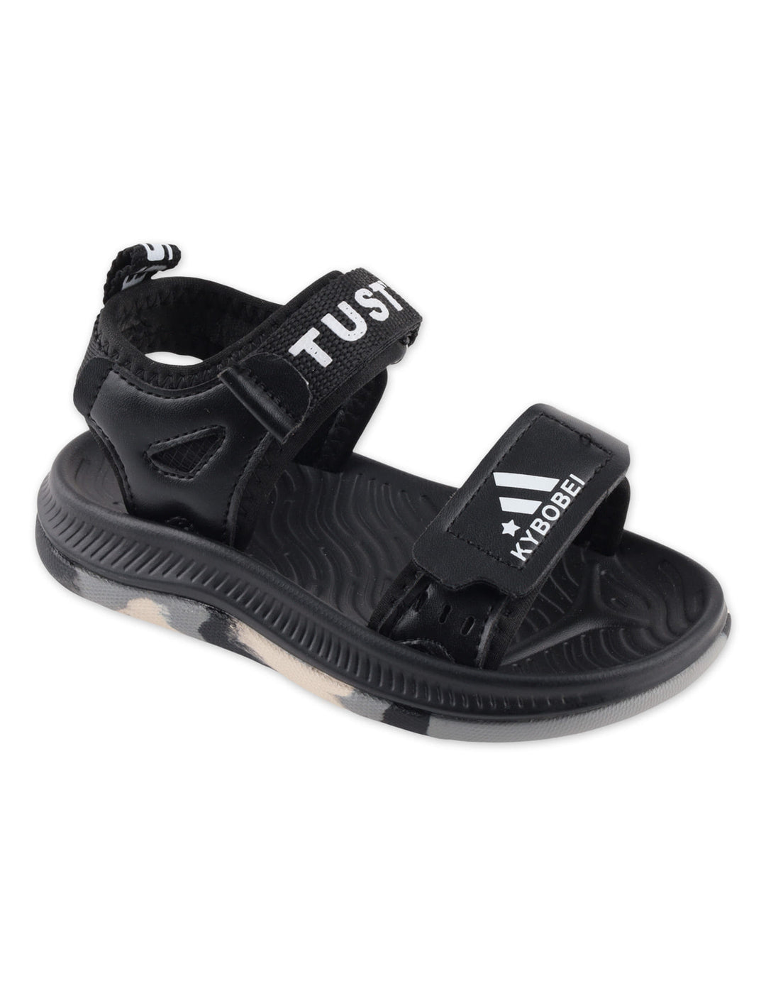 Boys Casual Flat Sandals Black at Zubaidas Official Pakistan
