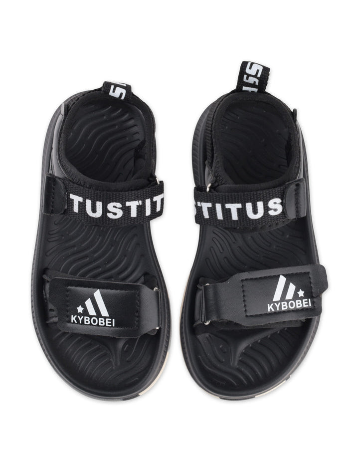 Boys Casual Flat Sandals Black at Zubaidas
