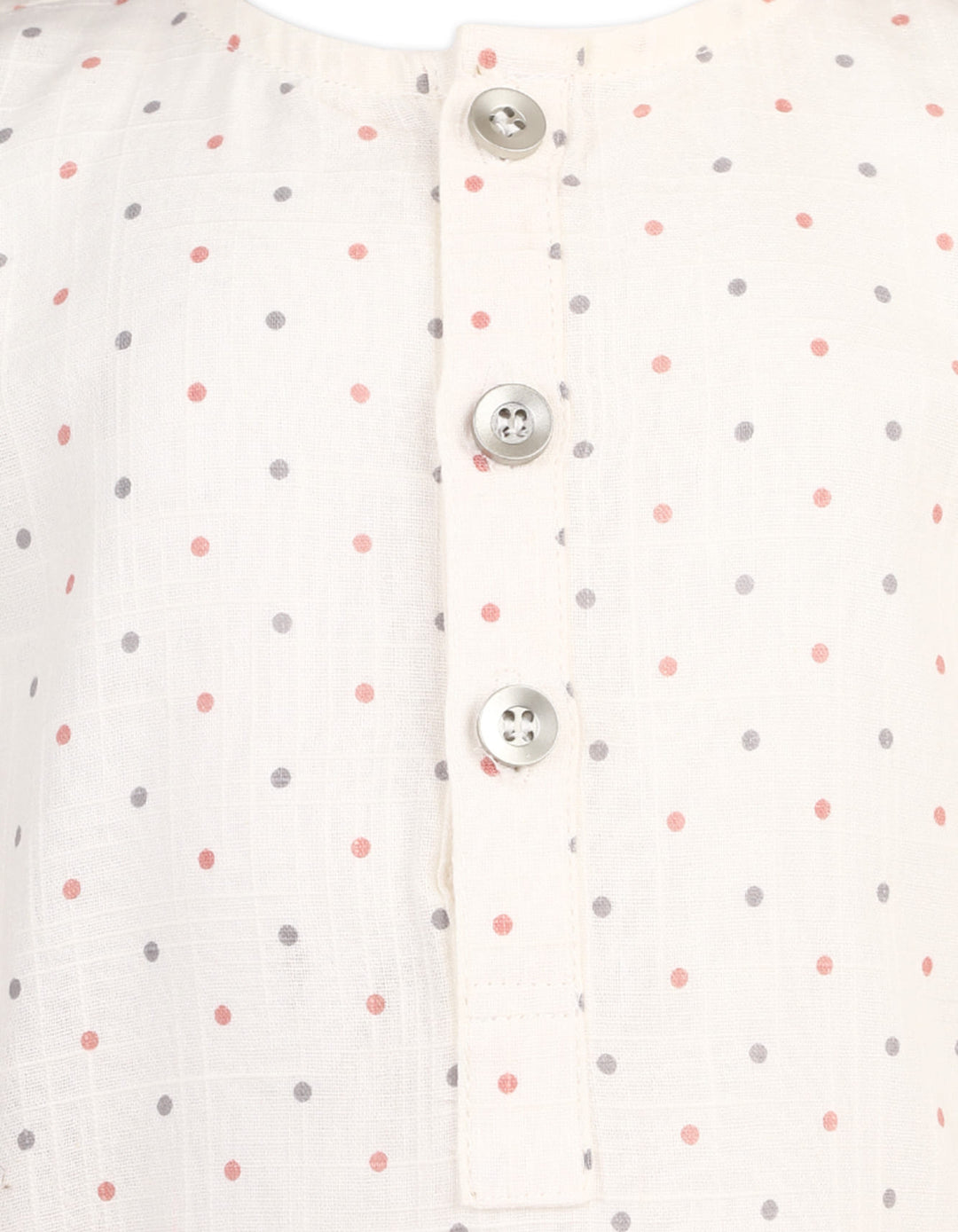 Boys Casual Kurta Bambies Classic Dotted Off-White at Zubaidas Official Pakistan