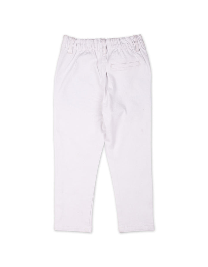 Boys Classic Fit Pants Bambies Soft and Classic White at Zubaidas Pakistan