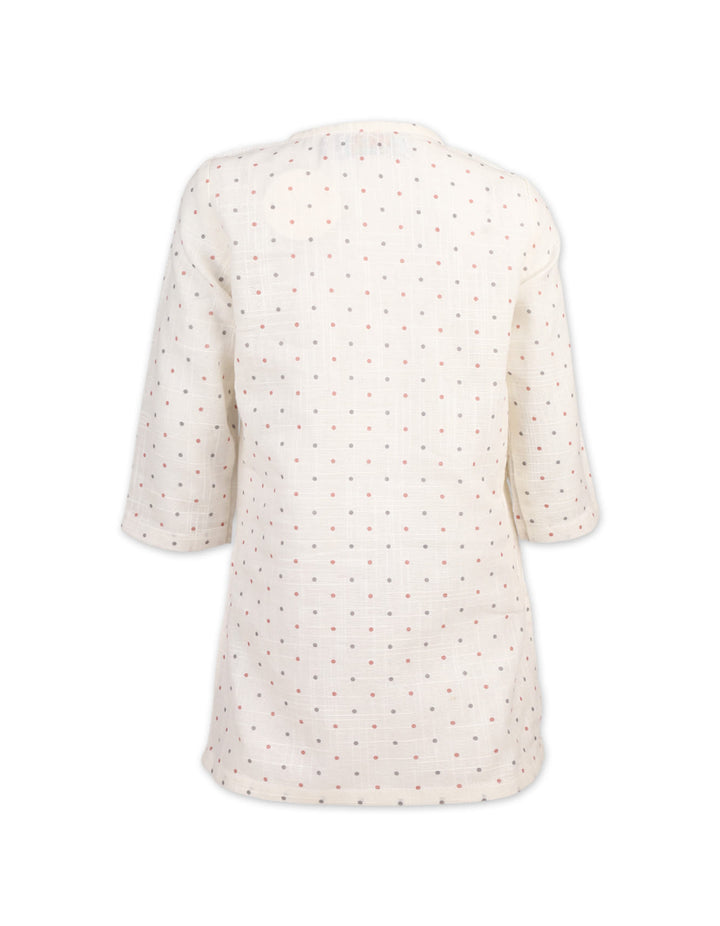 Boys Ethnic Wear Bambies Classic Dotted Off-White at Zubaidas Pakistan