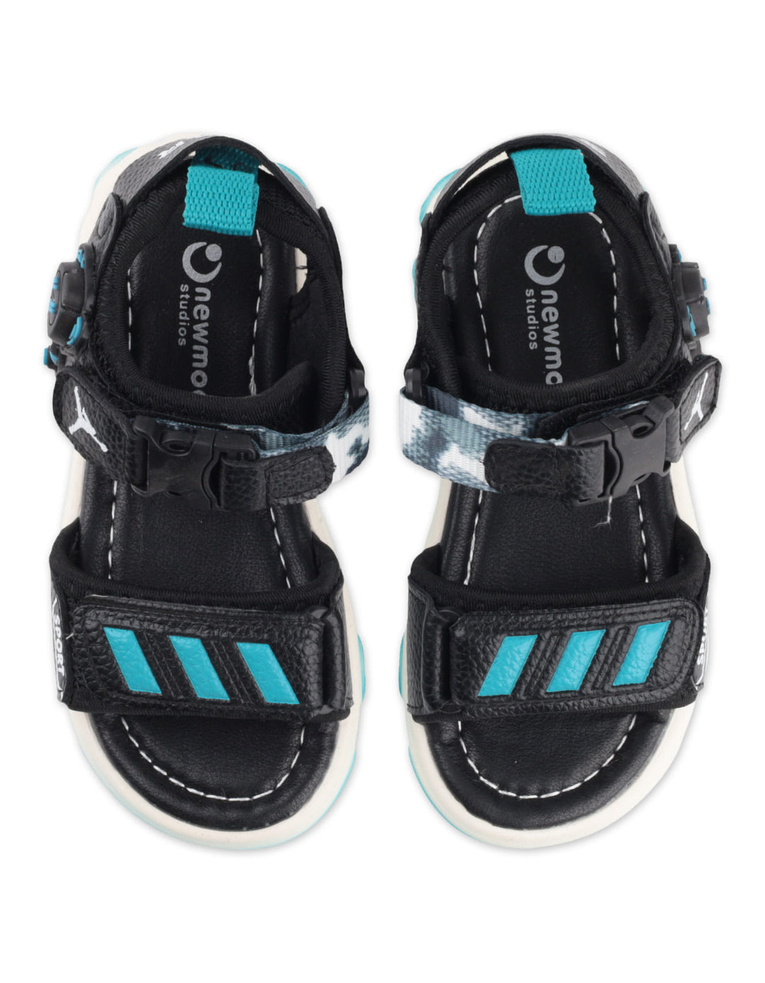 Boys Sandals Sporty Blue and Black at Zubaidas