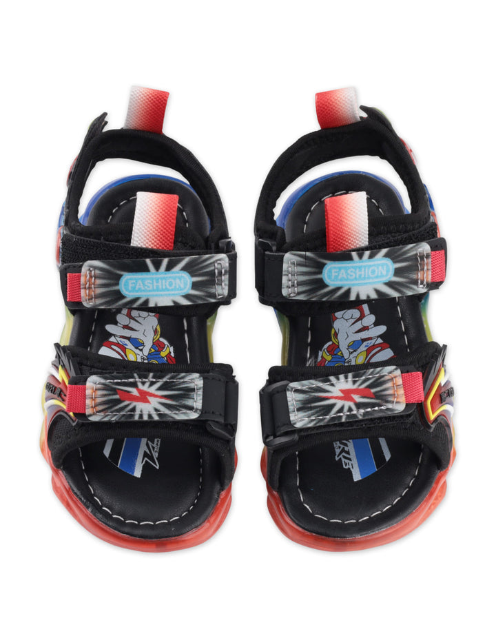 Boys Sporty Sandals Colorful Graphic Accents at Zubaidas
