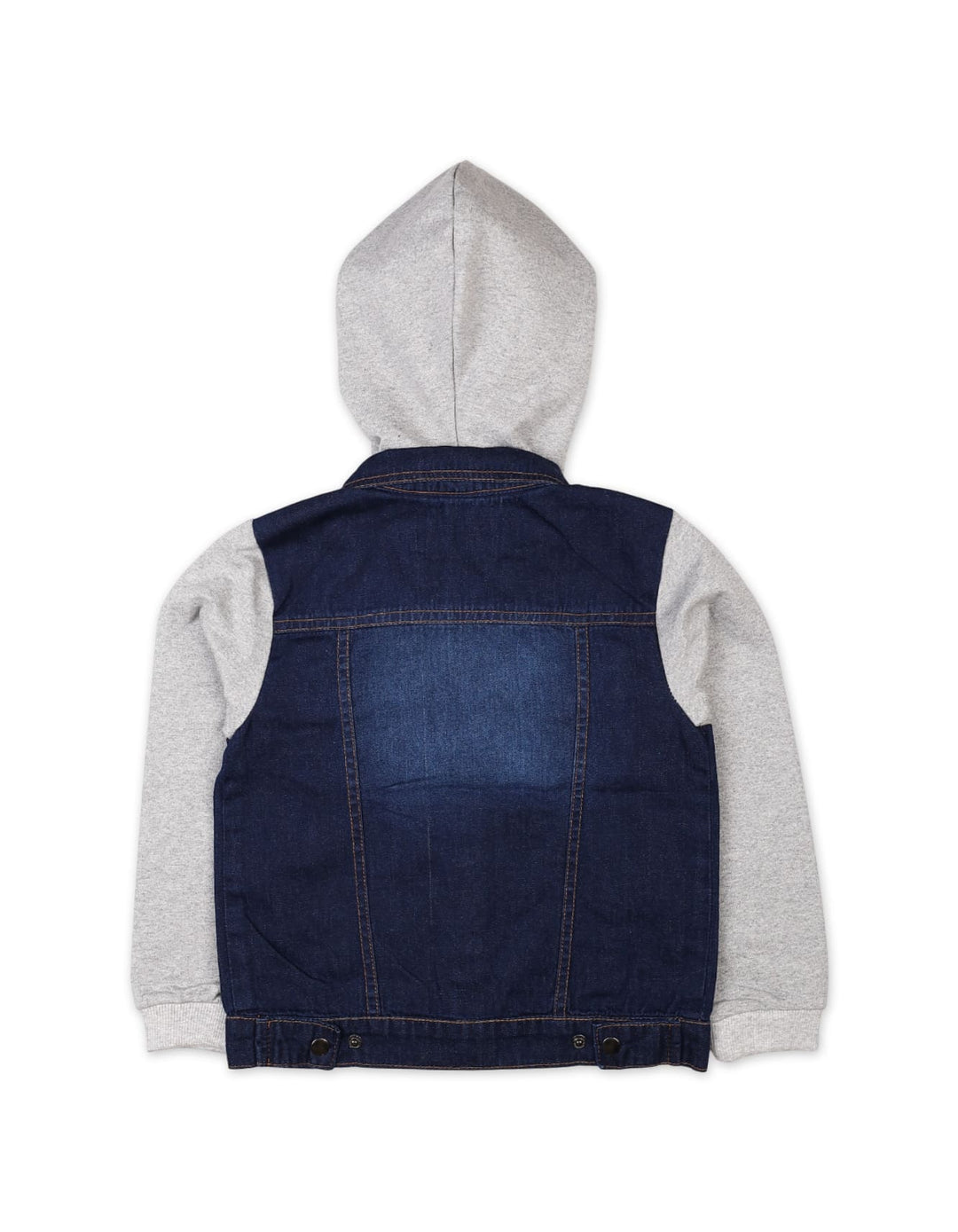 Boys Winter Denim Jacket Bambies Hooded Dark Blue and Grey at Zubaidas Pakistan