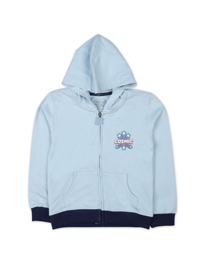 Boys Winter Fancy Jackets Bambies Hooded Cosmic Light Blue at Zubaidas