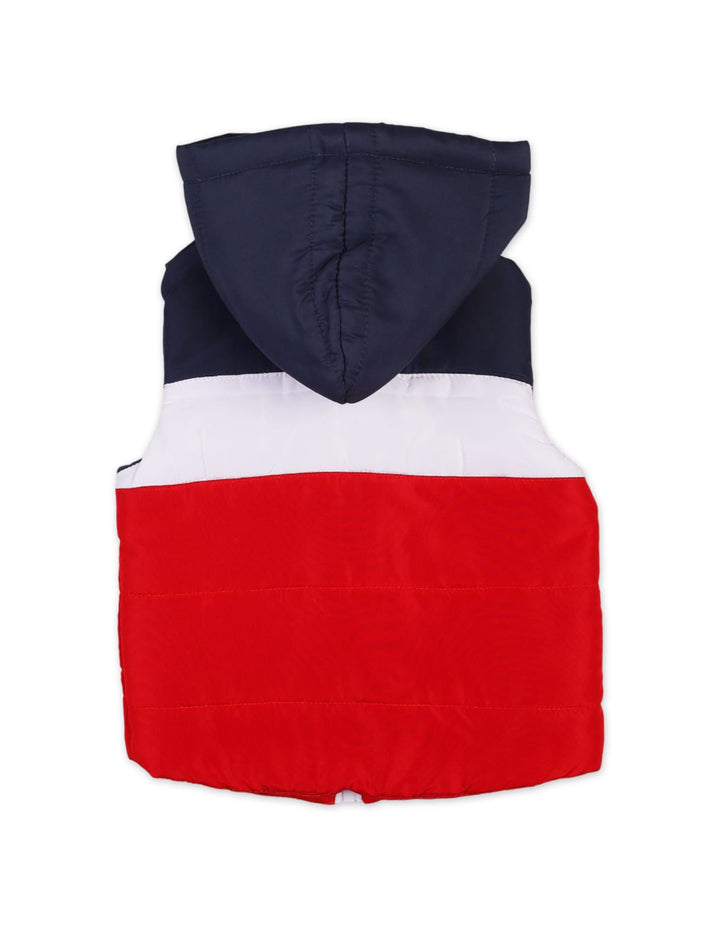 Boys Winter Sleeveless Jackets Bambies Navy White Red at Zubaidas Official Pakistan