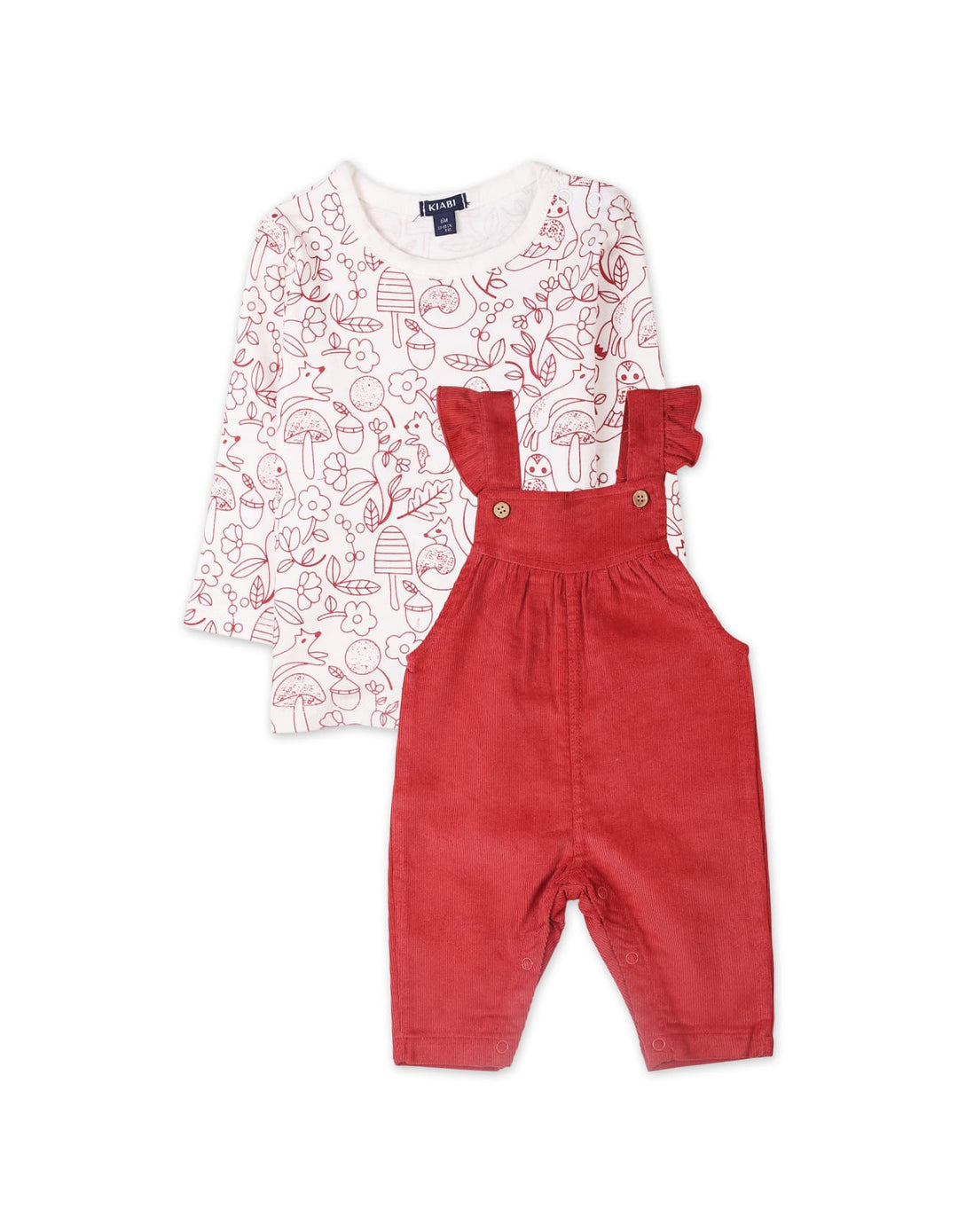 Children Winter Essentials Bambies Woodland Red and Cream at Zubaidas