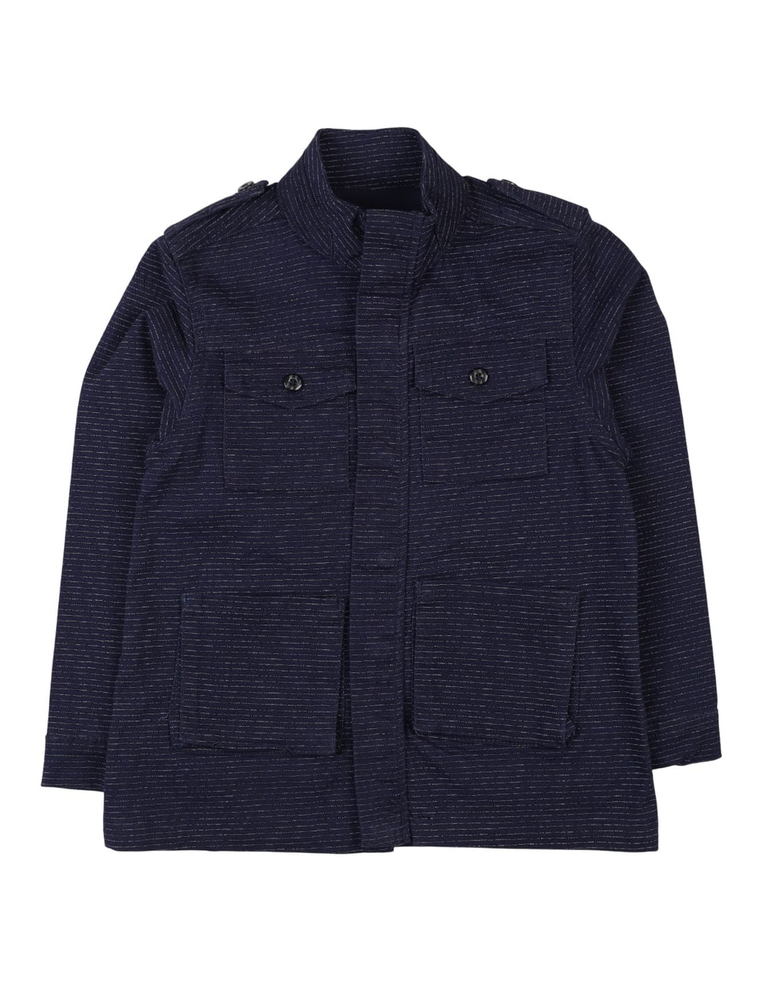 Children Winter Jackets Bambies Front Pocket Navy Blue at Zubaidas