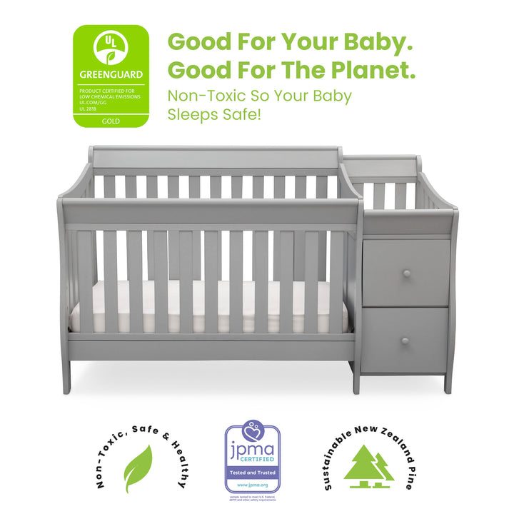 Delta Children Bentley S Convertible Crib and Changer 74461-026 Grey at Zubaidas Online Pakistan