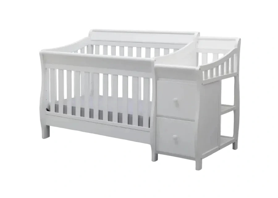 Delta Children Bentley S Convertible Crib and Changer 74461-100 White at Zubaidas