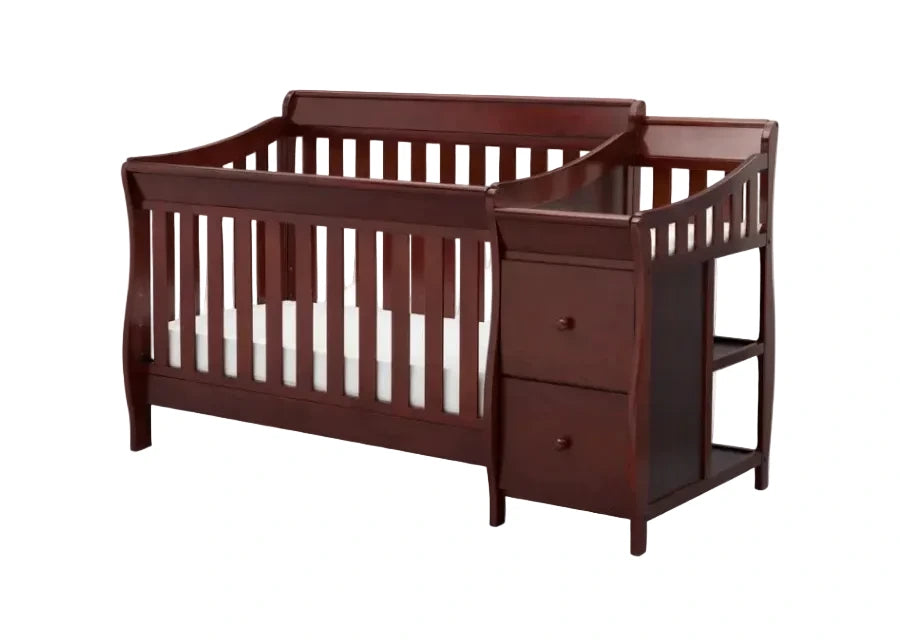 Delta Children Bentley S Convertible Crib and Changer 74461-607 Black Cherry Espresso at Zubaidas