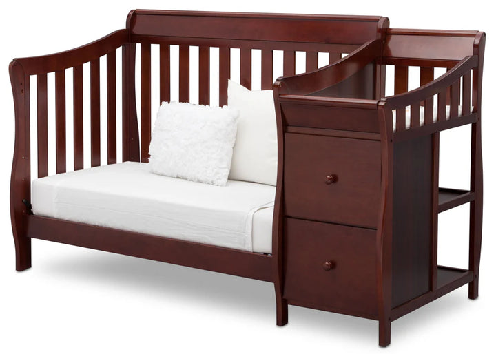 Delta Children Bentley S Convertible Crib and Changer 74461-607 Black Cherry Espresso at Zubaidas Best Online Baby Store in Pakistan