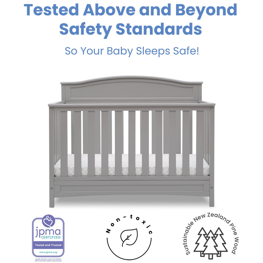 Delta Children Emery Convertible Crib 7380-026 Grey at Zubaidas Best Baby Shop in Pakistan