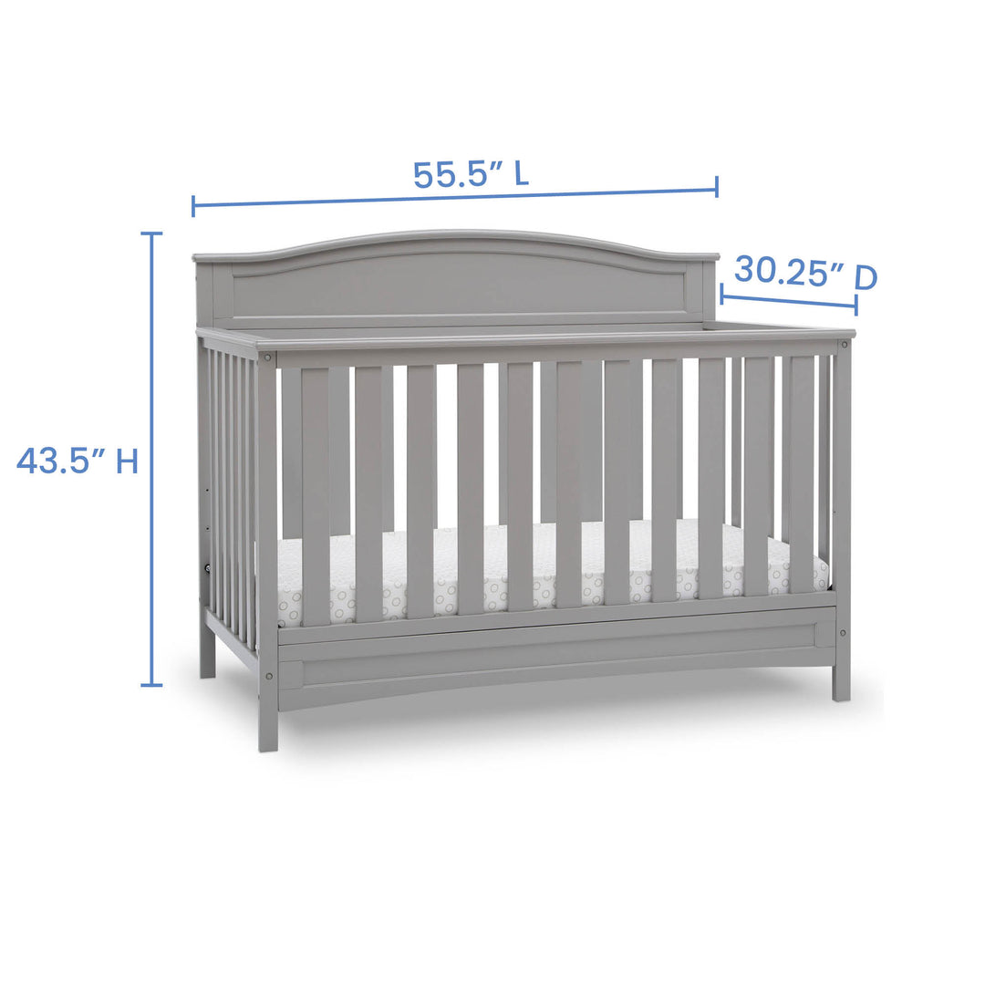 Delta Children Emery Convertible Crib 7380-026 Grey at Zubaidas No 1 Baby Store in Pakistan