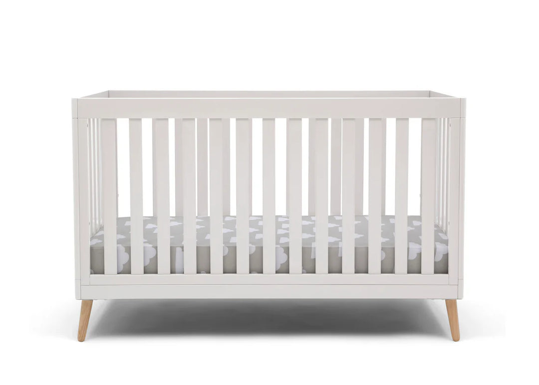 Delta Children Essex Convertible Crib W103150-123 Bianca White with Natural at Zubaidas No 1 Online Baby Shop in Pakistan