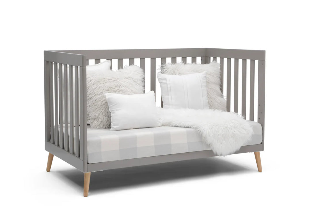 Delta Children Essex Convertible Crib W103150-1359 Grey with Natural at Zubaidas # 1 Baby Shop in Pakistan