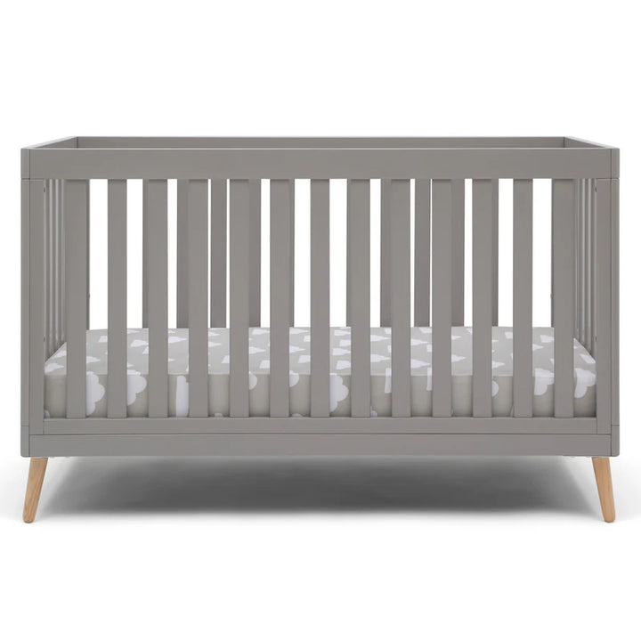 Delta Children Essex Convertible Crib W103150-1359 Grey with Natural at Zubaidas Best Baby Shop in Pakistan