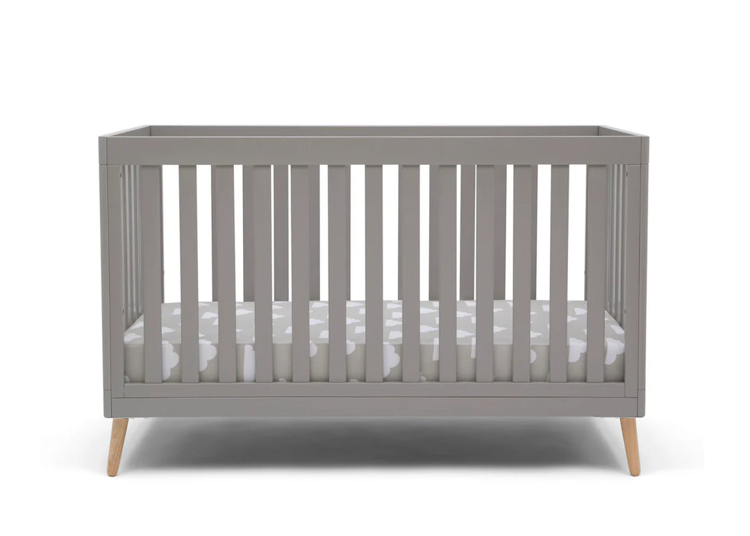 Delta Children Essex Convertible Crib W103150-1359 Grey with Natural at Zubaidas Number 1 Baby Store in Pakistan