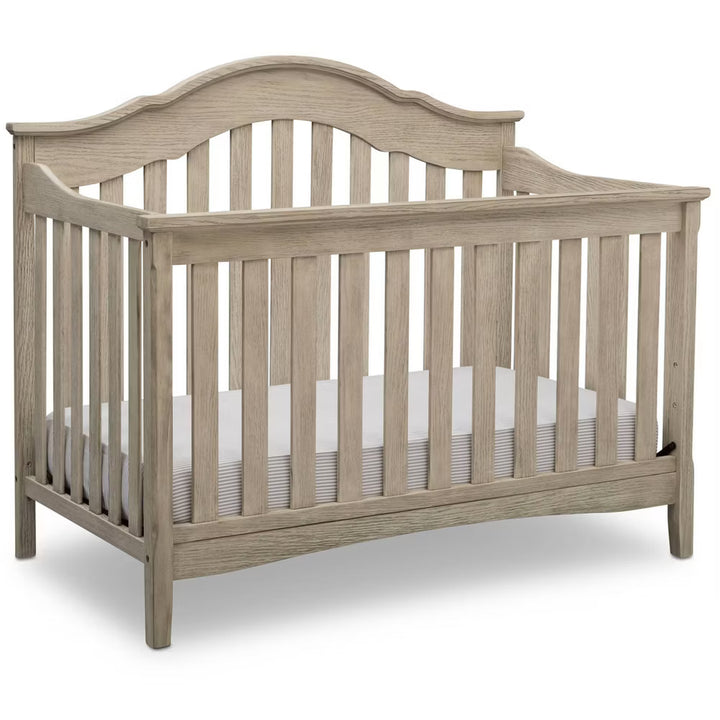Delta Children Farmhouse Convertible Baby Crib W112150-1340 Textured Limestone at Zubaidas