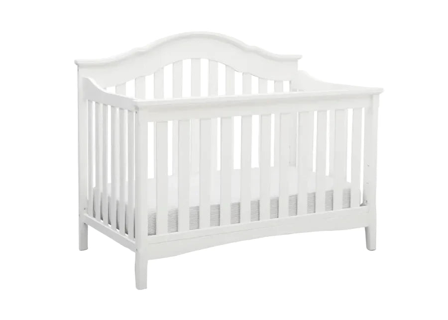 Delta Children Farmhouse Convertible Baby Crib W112150-1349 Textured White at Zubaidas