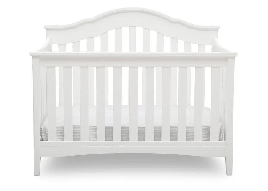 Delta Children Farmhouse Convertible Baby Crib W112150-1349 Textured White at Zubaidas Best Baby Shop in Pakistan