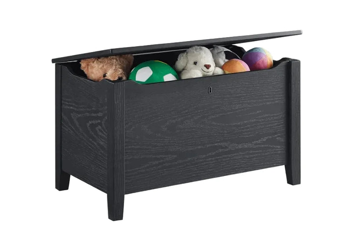 Delta Children Farmhouse Toy Box W112450-1347 Textured Midnight Grey at Zubaidas