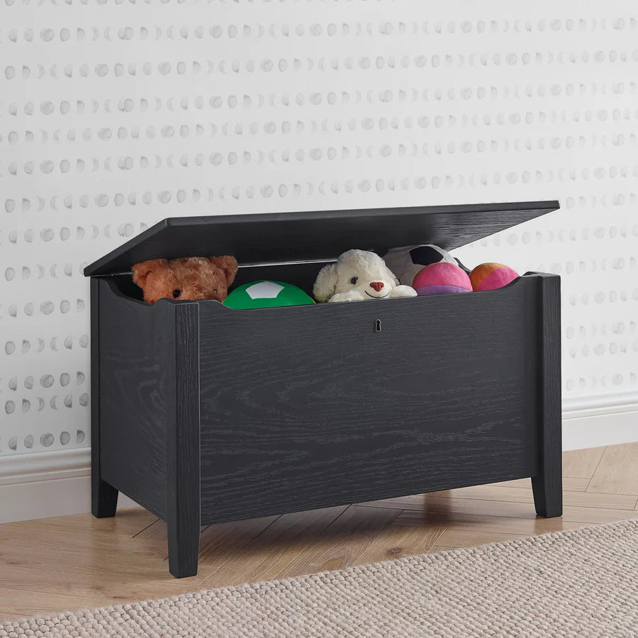 Delta Children Farmhouse Toy Box W112450-1347 Textured Midnight Grey at Zubaidas Pakistan