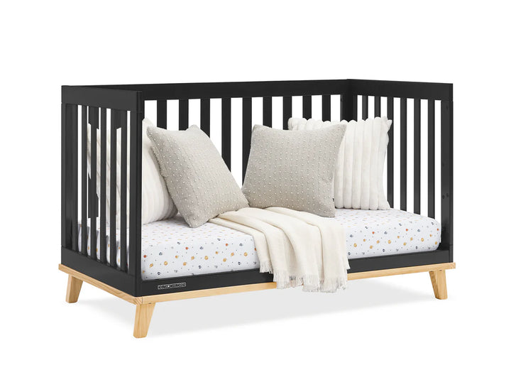 Delta Children Frankie Convertible Crib W198130-1482 Ebony with Natural at Zubaidas Pakistan's most loved Baby Store