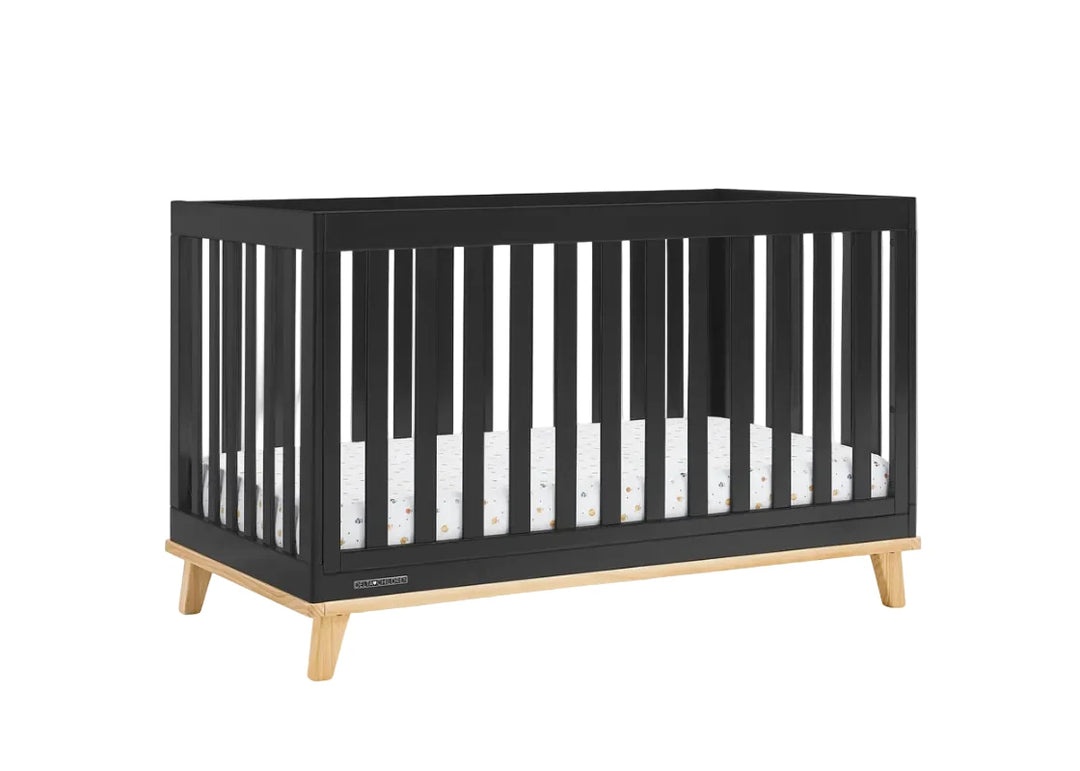 Delta Children Frankie Convertible Crib W198130-1482 Ebony with Natural at Zubaidas