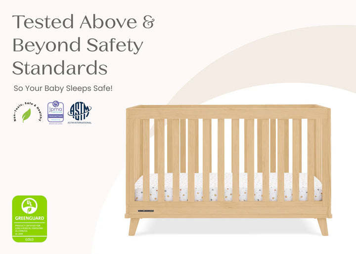 Delta Children Frankie Convertible Crib W198130-746 Natural at Zubaidas Best Online Baby Store in Pakistan