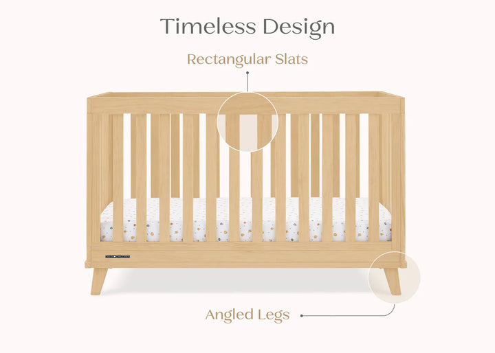 Delta Children Frankie Convertible Crib W198130-746 Natural at Zubaidas Best Baby Store in Pakistan