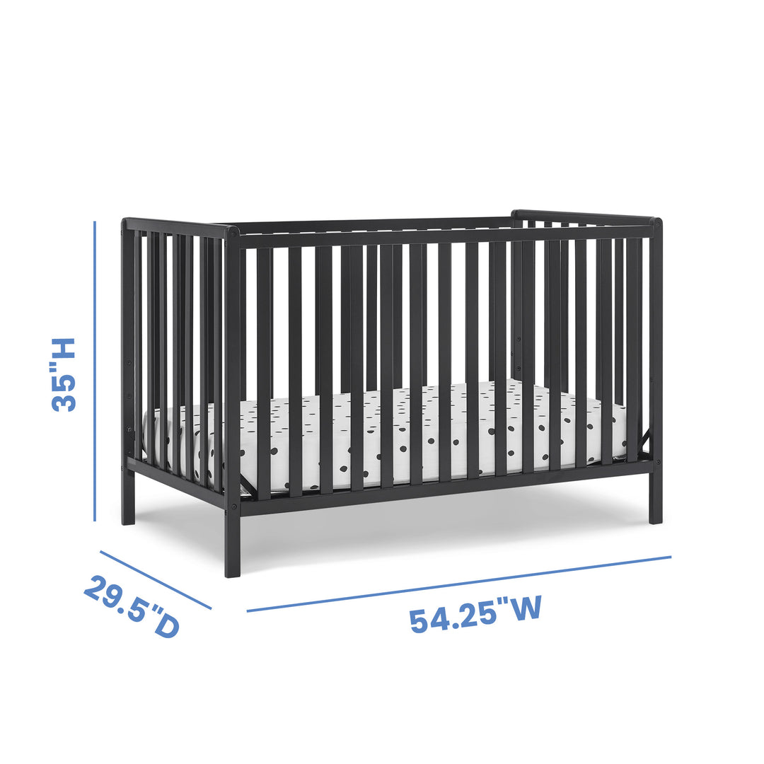 Delta Children Heartland Convertible Crib 555140-011 Ebony at Zubaidas Number 1 Baby Store in Pakistan