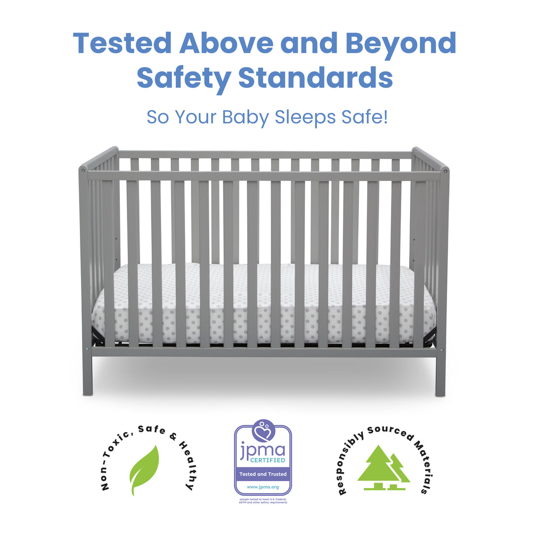 Delta Children Heartland Convertible Crib 555140-026 Grey at Zubaidas Online Pakistan