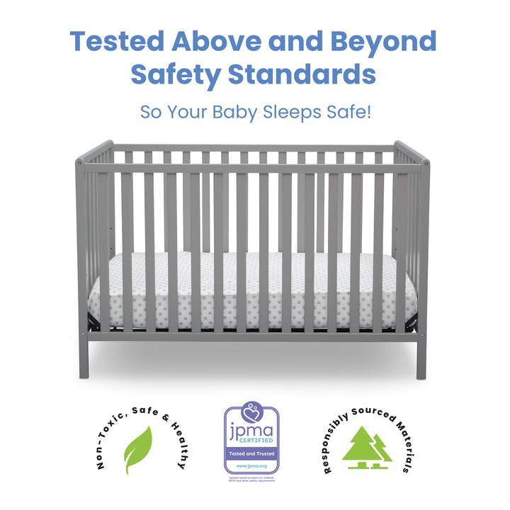 Delta Children Heartland Convertible Crib 555140-026 Grey at Zubaidas Online Pakistan